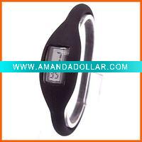 silicone fluorescent ion sports watch