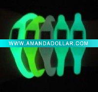 Fashion glow in dark Silicone Sport Watch