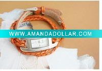 Wholesale the newest fashion girls' knitted watch