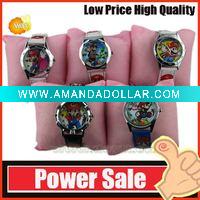 Wholesale Power seller !Fashion cartoon super mario watches children wristwatches kids digital watches A0261 wholesale