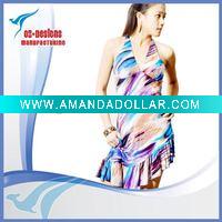 Colourful long dress