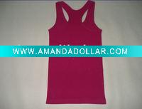Wholesale fashion seamless camisoles/ladies ribbed tank top