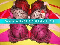 Milky With Beauty Lace Cup Sexy Bra