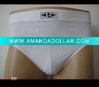 white sexy men's seamless underwear