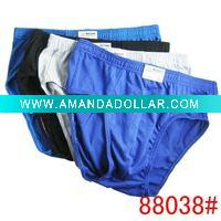 Wholesale stock men's shortbrief men's cotton underwear comfort brief
