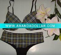 Chinlon Checkered Printing Underwear