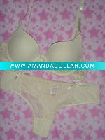 Polyester Elastic Lady's Undergarment with Lace
