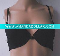 Wholesale New Style Front Closure Black Big Size Bra Set