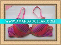 Wholesale Hot Sell B Cup Sexy Colorful Streak Line Girls Underwear