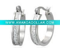Wholesale (WS1120)Stainless Steel Earrings