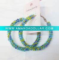 Wholesale 2011Fashion handmade wind seed beads earrings SED003