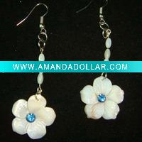 Wholesale mop shell earrings for 2011