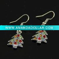 fashion christmas tree earring