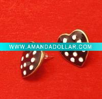 Wholesale 2011 fashion valentine love heart earring with newest design