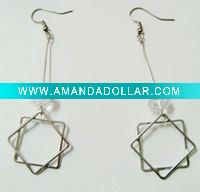 Wholesale fashion silver acrylic earrings