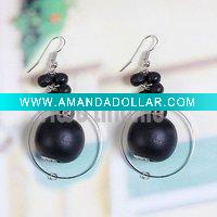 Wholesale Wooden pendant earrings/Costume earrings
