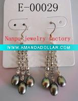 Wholesale claw chain dangle chandelier earring with pearl