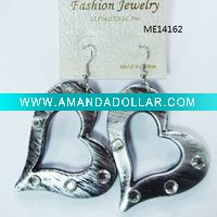 antique big dangling plastic earrings
