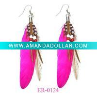 promotional feather earring