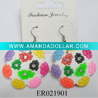 Wholesale Fashion charming earring made of rubber