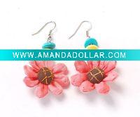 hand made flower earrings