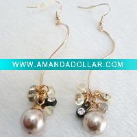 Wholesale PEARL ALLOY EARRINGS
