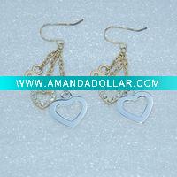 Wholesale three heart earring