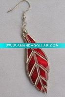 Wholesale morther of pearl shell and silver earrings