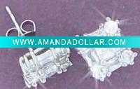 silver jewelry earring