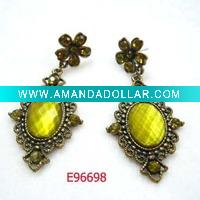 attractive resinous earrings