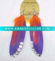 Wholesale 2011 fashion feather earring
