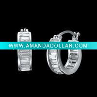 Wholesale 925 silver earring with cz