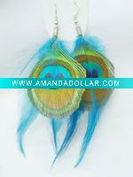 Wholesale True Colors Feather Earrings