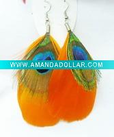 Wholesale True Colors Feather Earrings