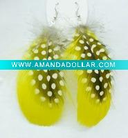 Wholesale True Colors Feather Earrings