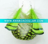 Wholesale True Colors Feather Earrings