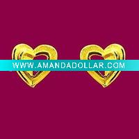 rich heart shaped earring