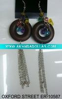 Wholesale wood earring charming young earring popular with girls and women