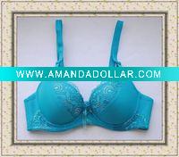 Wholesale Hot Sell Blue Gather Shaping Three Quarters Sexy Lingerie