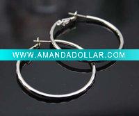 Wholesale charm sexy copper thin hoop earrings for women