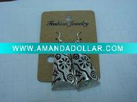 Wholesale new arrival 50dozens ancients silver oil drip dangle earrings wholesale