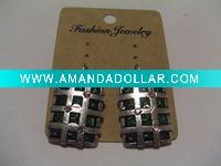 Wholesale new arrival 50dozens ancients silver oil drip dangle earrings wholesale