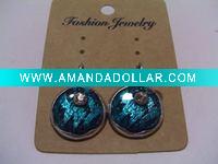 Wholesale new arrival 50dozens ancients silver oil drip dangle earrings wholesale