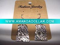 Wholesale new arrival 50dozens ancients silver oil drip dangle earrings wholesale