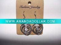Wholesale new arrival 50dozens ancients silver oil drip dangle earrings wholesale