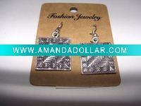 Wholesale new arrival 50dozens ancients silver oil drip dangle earrings wholesale