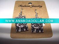 Wholesale new arrival 50dozens ancients silver oil drip dangle earrings wholesale