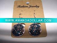 Wholesale new arrival 50dozens ancients silver oil drip dangle earrings wholesale
