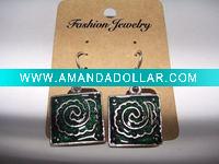 Wholesale new arrival 50dozens ancients silver oil drip dangle earrings wholesale