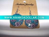 Wholesale new arrival 50dozens ancients silver oil drip dangle earrings wholesale